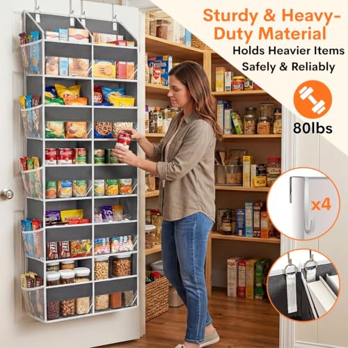 5-Tier Over Door Organizer, 10-Compartment Wide Storage Rack - view 3
