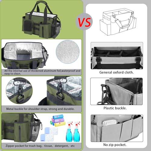 Cleaning Caddy Bag Built-in hard plastic sheet Adjustable Shoulder Strap - view 4