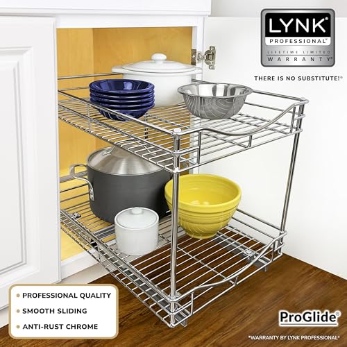 Pull Out Cabinet Organizer, 2-Tier Slide Out Drawer - view 2