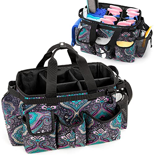 Large Wearable Cleaning Caddy Bag with Detachable Divider, Totem