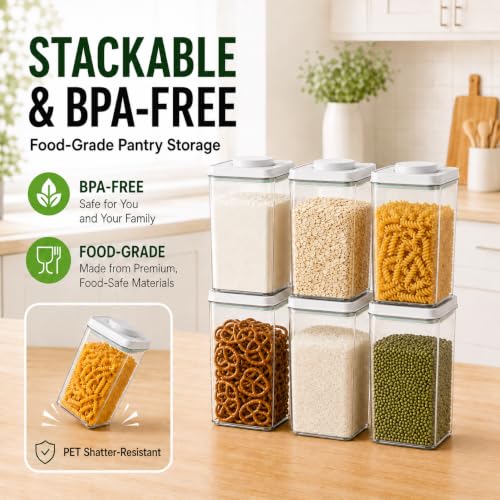 3-Piece Airtight Food Storage Containers, 4.2 & 2.8 Qt Set - view 5