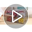 4 Pack Large Stackable Storage Drawers, Clear - view 7