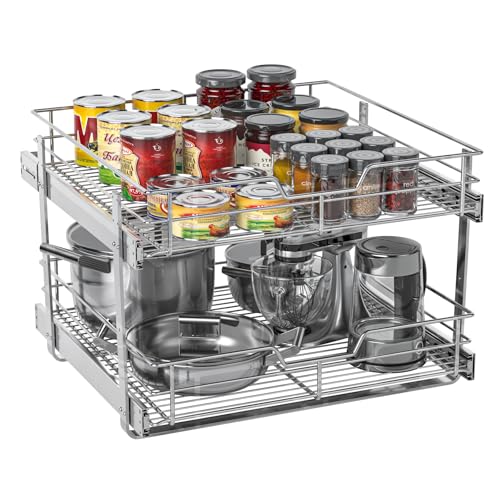Pull Out Cabinet Organizer, 14.8” Slide Out Kitchen Organizers Storage - view 6