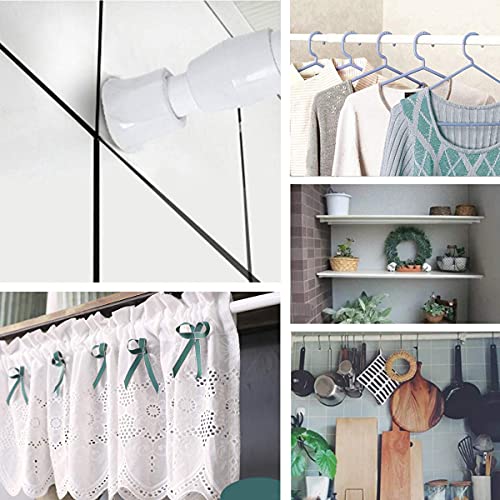 2 Pack Small Tension Rods 7 in to 11 Curtain Rods Window Rods in Extendable Width Spring Cupboard Bars for Kitchen Utensils, Closet, and Cabinet, Fit in The Spaces to Stay Up - view 6