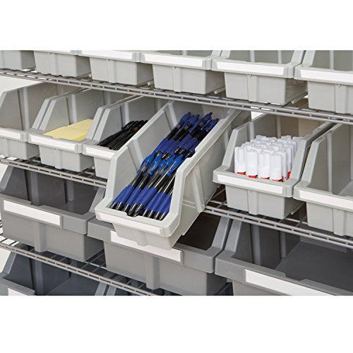 Commercial 7-Tier Platinum/Gray NSF 22-Bin Rack Storage System - view 4