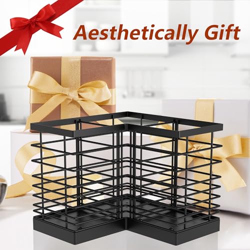Extra Large Countertop Utensil Holder for Kitchen Counter,Fit Corner - view 6