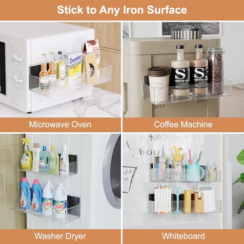 Magnetic Spice Rack for Refrigerator Clear, 4 Pack - view 5