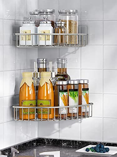2-Pack Corner Shower Caddy, SUS304 Stainless Steel, Silver - view 6