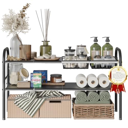 Under Sink Organizers and Storage,Expandable under cabinet organizer Shelf