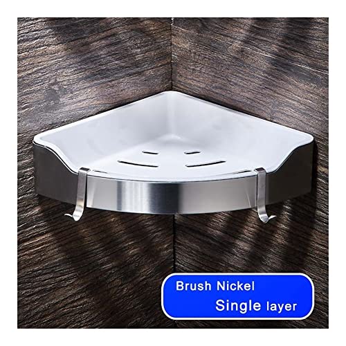 Stainless Steel Triangle Corner Shower Caddy - Wall-Mount Shelves for Bathroom & Kitchen, Durable ABS Storage Rack for Shampoo, Cosmetics & More, Smart Draining Design, Space-Saving Solutions - view 4