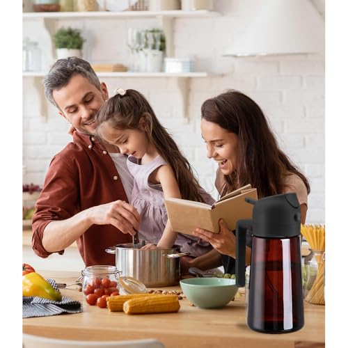 Oil Sprayer, 2 in 1 Oil Sprayer for Kitchen Cooking, 470ml Oil Spray Bottle for Home - view 7