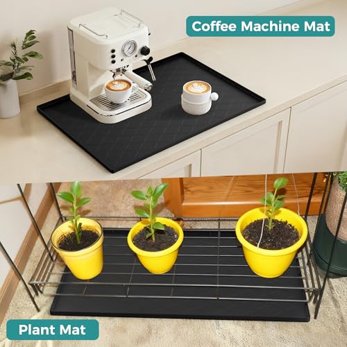 Under Sink Mat 40 x 22 in, Waterproof Silicone Cabinet Protector - view 6