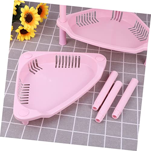 3 Tier Plastic Corner Shelf Organizer for Small Items - view 2