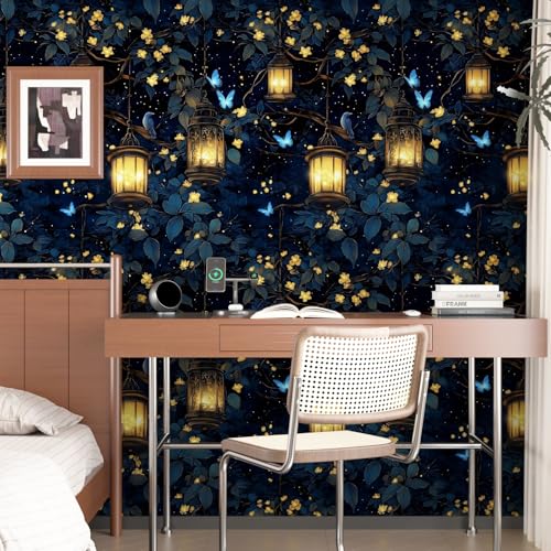 Dark Fantasy Forest Floral Peel and Stick Wallpaper 17.5" x 118" - view 4