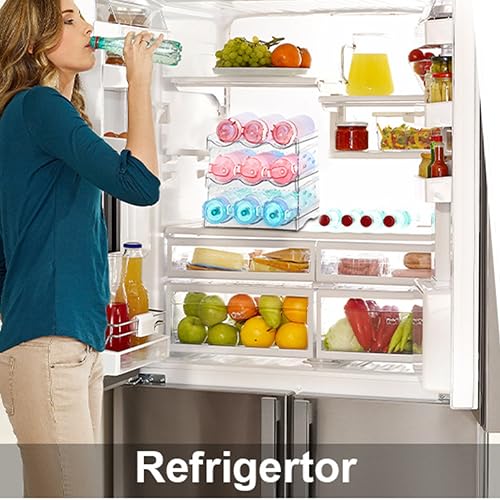 Stackable Wine Rack,Wine Bottle Holder for Inside Cabinet,for Pantry,Refrigerator,Countertop Organization-2 Tiers for 6 Bottles - view 6