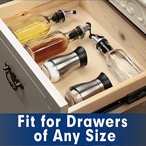 Shelf Liner, Drawer Liner, 12 x 120 Inches Cabinet Liner for Kitchen Cabinets Non-Adhesive Shelf Liners, Waterproof Shelf Paper with Non-Slip, Durable Liners, Clear - view 3