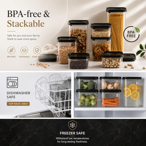 Smart Seal Airtight Food Storage Containers, 2.7L Rectangle, 3-Pack - view 7