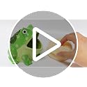 Ceramic Kitchen Scrubby Sponge Holder, Art Frog Collection, Adorable Home & Kitchen Decor - view 7