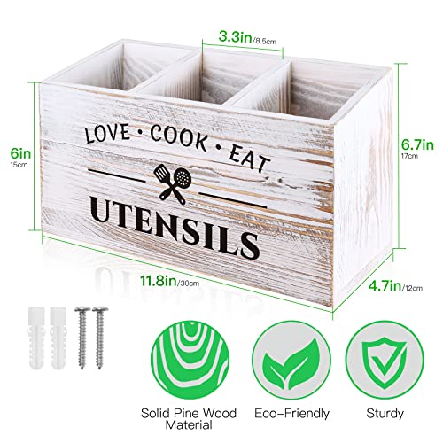 Wood Utensil Holder for Kitchen Counter - view 2