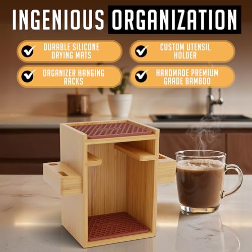 Organizer for AeroPress, Coffee Caddy Stand & Paper Filter Holder - Compact - view 4