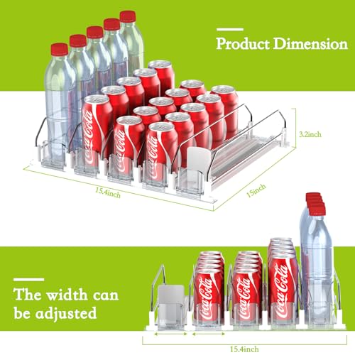 Drink Organizer for Fridge,Holds up to 25 Cans - view 4