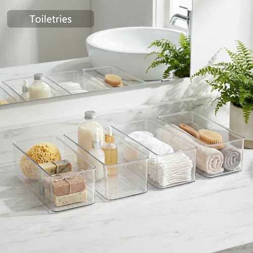 8 PACK Drawer Organizers Deep Drawer Storage Bins - view 4