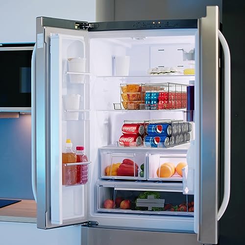 Soda Can Organizer Dispenser for Refrigerator, 12 Can, 2 Pack - view 6