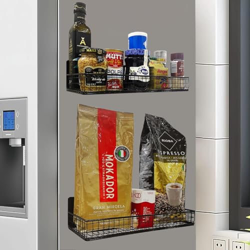 2 Pack Large Magnetic Shelves Spice Rack Organizer - view 2