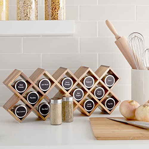 Spice Labels Stickers - 144 Round 1.5-Inch Water-Resistant Vinyl - Preprinted Chalkboard-Style Labels for Glass Spice Jars & Seasoning Containers - Pantry Organization - view 3