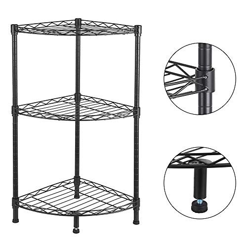 3-Tier Compact Triangle Corner Shelving Unit - view 4