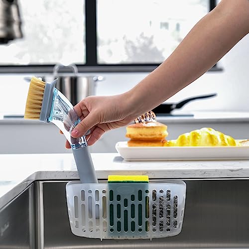 In Sink Caddy for Drying Kitchen Sponge Gadgets Organizer (Transparent) - view 3