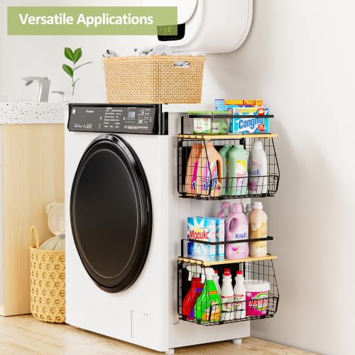 2 Pack Magnetic Shelf for Fridge, Fruit Potato Onion Storage Bins - view 5