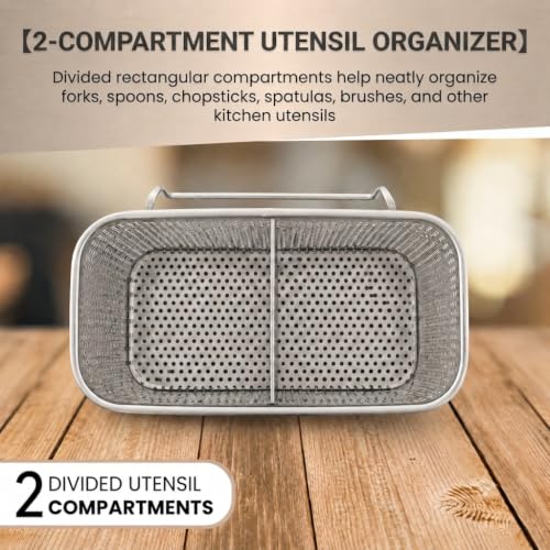 SUS 304 Silverware Basket for Dish Rack, Hanging Utensil Holder - view 5