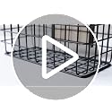 10 Inch Wall Mounted Matte Black Metal Wire Storage Baskets with Chalkboard Labels, Small Hanging Organizer Bins for Home Entryway Kitchen Pantry Closet, Set of 3 - view 7