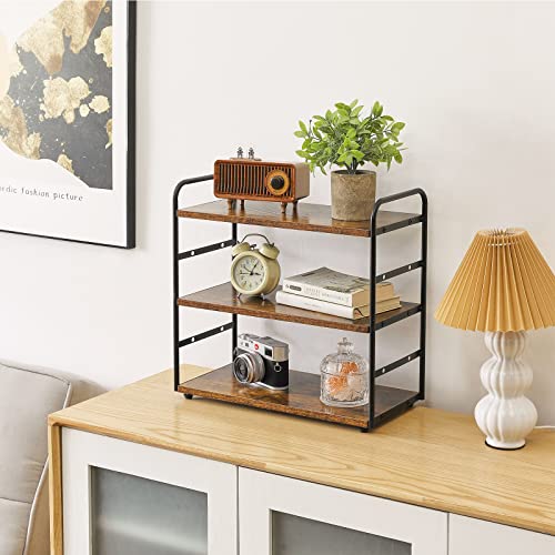 Kitchen Countertop Standing Storage Shelf,Brown - view 5