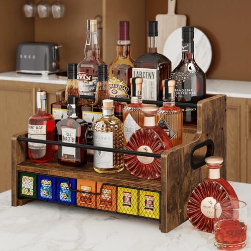 Coffee Syrup Organizer Rack, 3-Tier 8 Bottles Syrup Stand - view 6