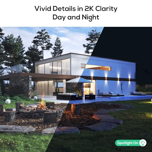 Black Solar Security Cameras Wireless Outdoor System, 5G/2.4G WiFi, 8pcs 2K Ultra Pan/Tilt Home Solar Security Camera with Human Detection, Spotlight, 10CH WiFi-6 NVR, 60 Days Local Storage - view 4