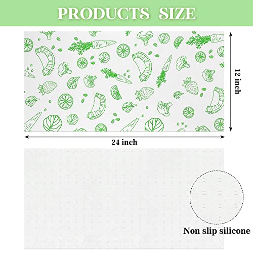 10 Pcs Refrigerator Liners Absorbent Fridge Shelf Mats, Fruit - view 3