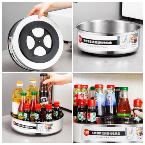 Stainless Steel Kitchen Storage Tray for Seasoning Bottles and Beverage - view 3