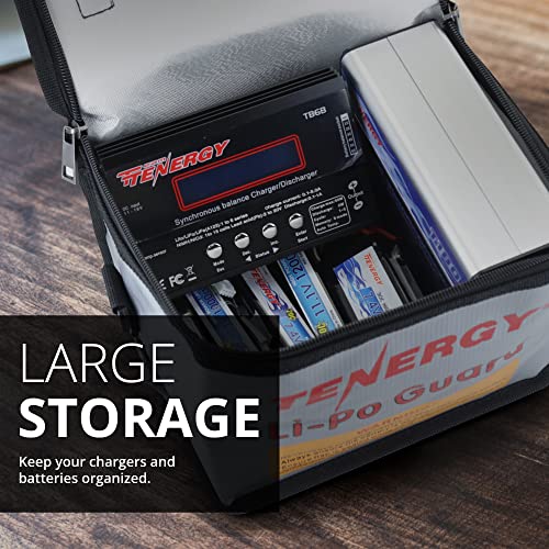 Fire Retardant Lipo Zipper Bag for Charging and Storing Lipo Battery Packs, 8.5 x 6.5 x 5.7inch - view 4