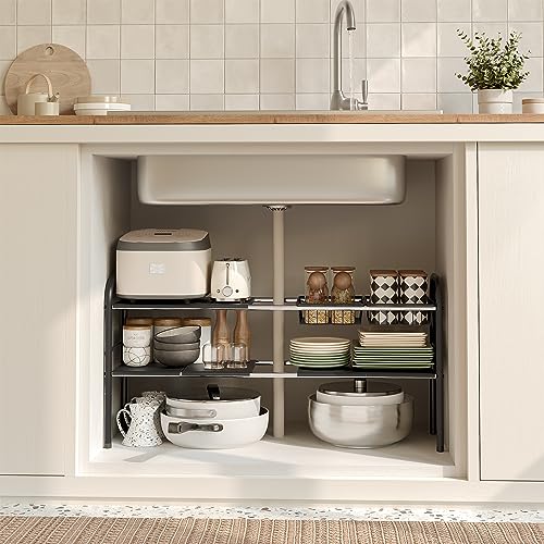 Under Sink Organizers and Storage,Expandable under cabinet organizer Shelf - view 5