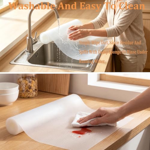 Shelf Drawer Liner for Kitchen Cabinet Non Adhesive 14 Inch Wide X 20 Ft - view 4