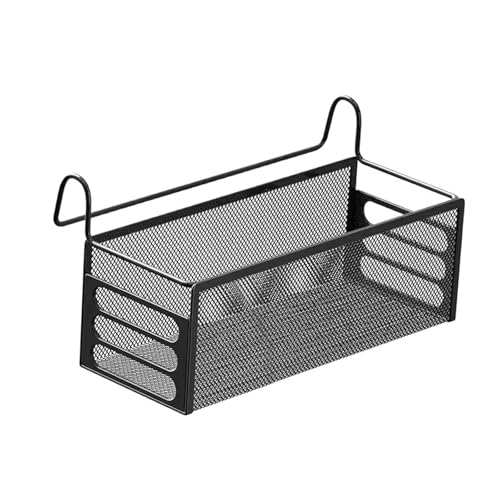 Bedside Caddy Shelf, Tool Free Hanging Basket for Dorm Rails, S