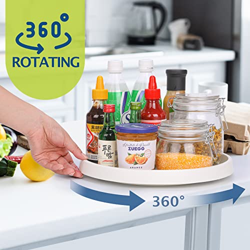 Set of 6, 10 Inch Non-Skid Lazy Susan Turntable, Lazy Susan Organizer for Cabinet, Pantry Organization, Kitchen Storage, Bathroom Sink Cabinet, Refrigerator, Countertop, Spice Rack (6 Pack 10 in) - view 2