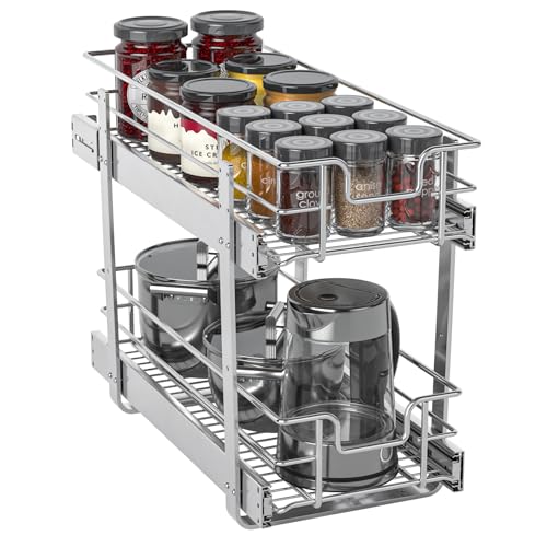 Pull Out Cabinet Organizer, 14.8” Slide Out Kitchen Organizers Storage - view 5