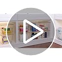 6 Pack Clear Stackable Storage Bins with Lids and Handles, Large - view 7