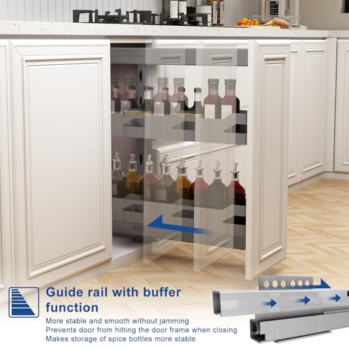 Narrow Pull Out Cabinet Organizer, For 10" Base Cabinets - view 5