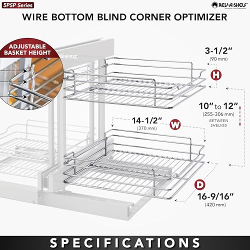 Dual Pullout Organizer for Cabinets, Min Opening Width of 18" - view 4