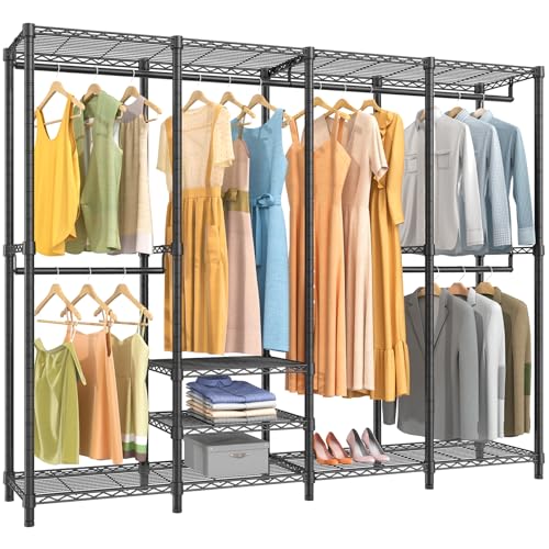 V40 Heavy Duty Clothes Rack, Modular Closet System Clothing Rack