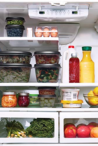 EasyFindLids Food Storage Containers with SilverShield Antimicrobial Protection, 42-Piece Set, BPA-Free, Grey - view 6